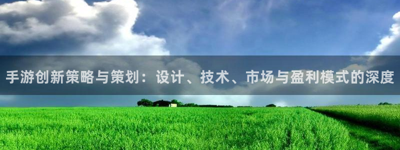 巅峰国际平台：手游创新策略与策划：设计、技术、市场与盈利模式