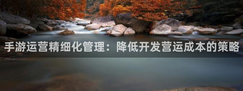 巅峰国际app：手游运营精细化管理：降低开发营运成本的策略